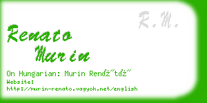 renato murin business card